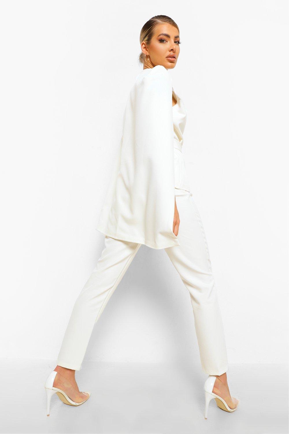 White split sleeve on sale blazer