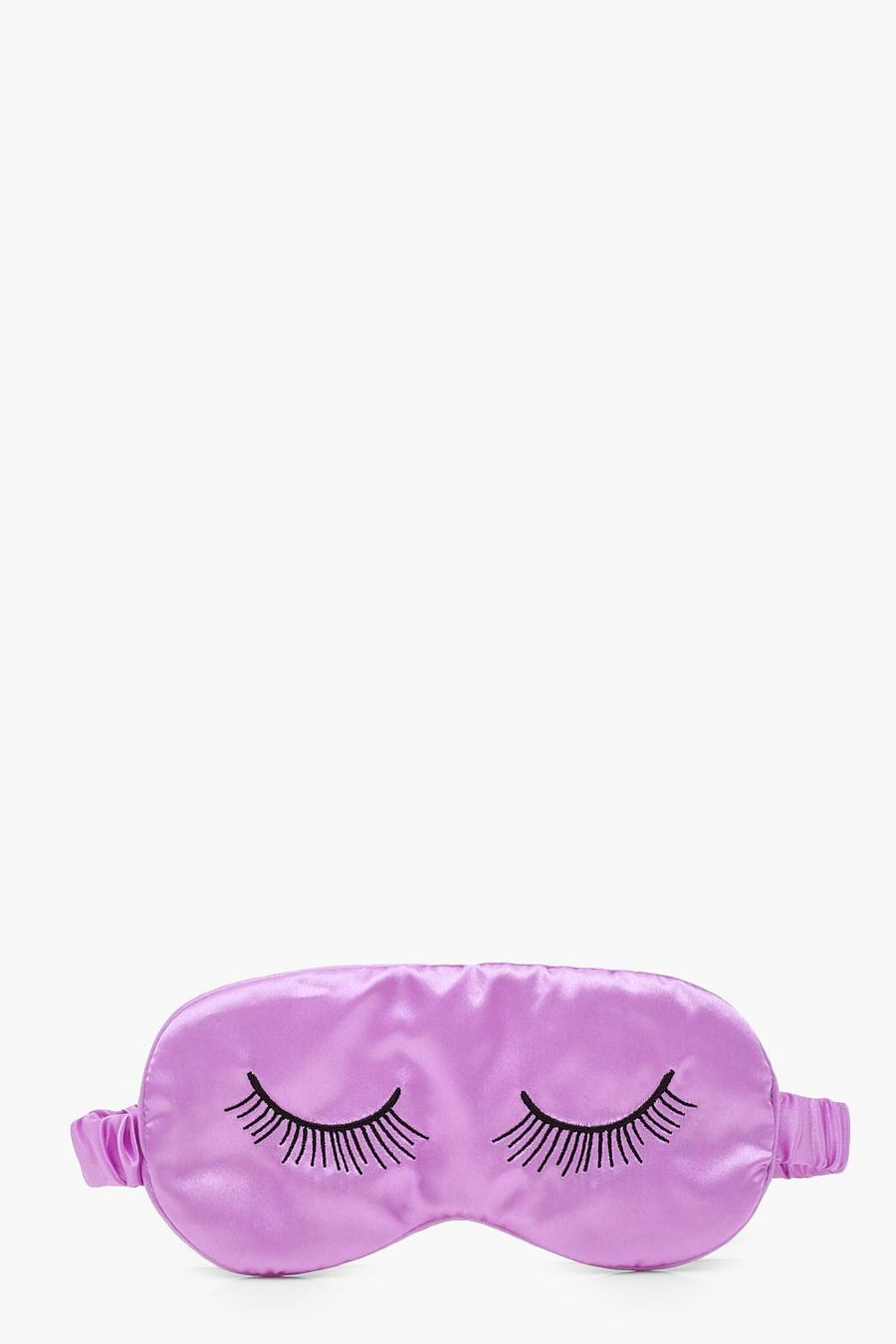 Schlafmaske aus Satin, Lilac image number 1