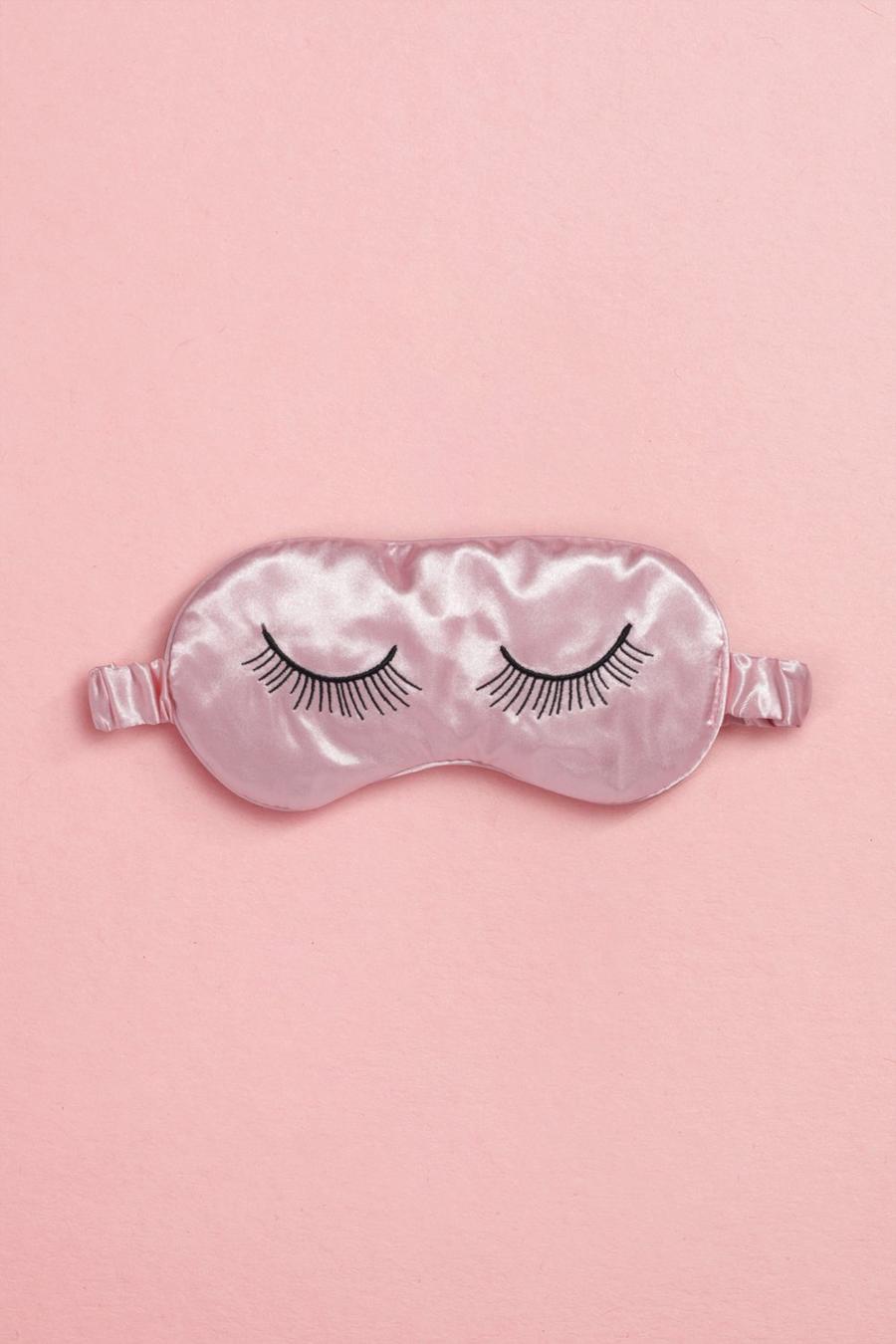 Pink Satin Sleep Mask image number 1