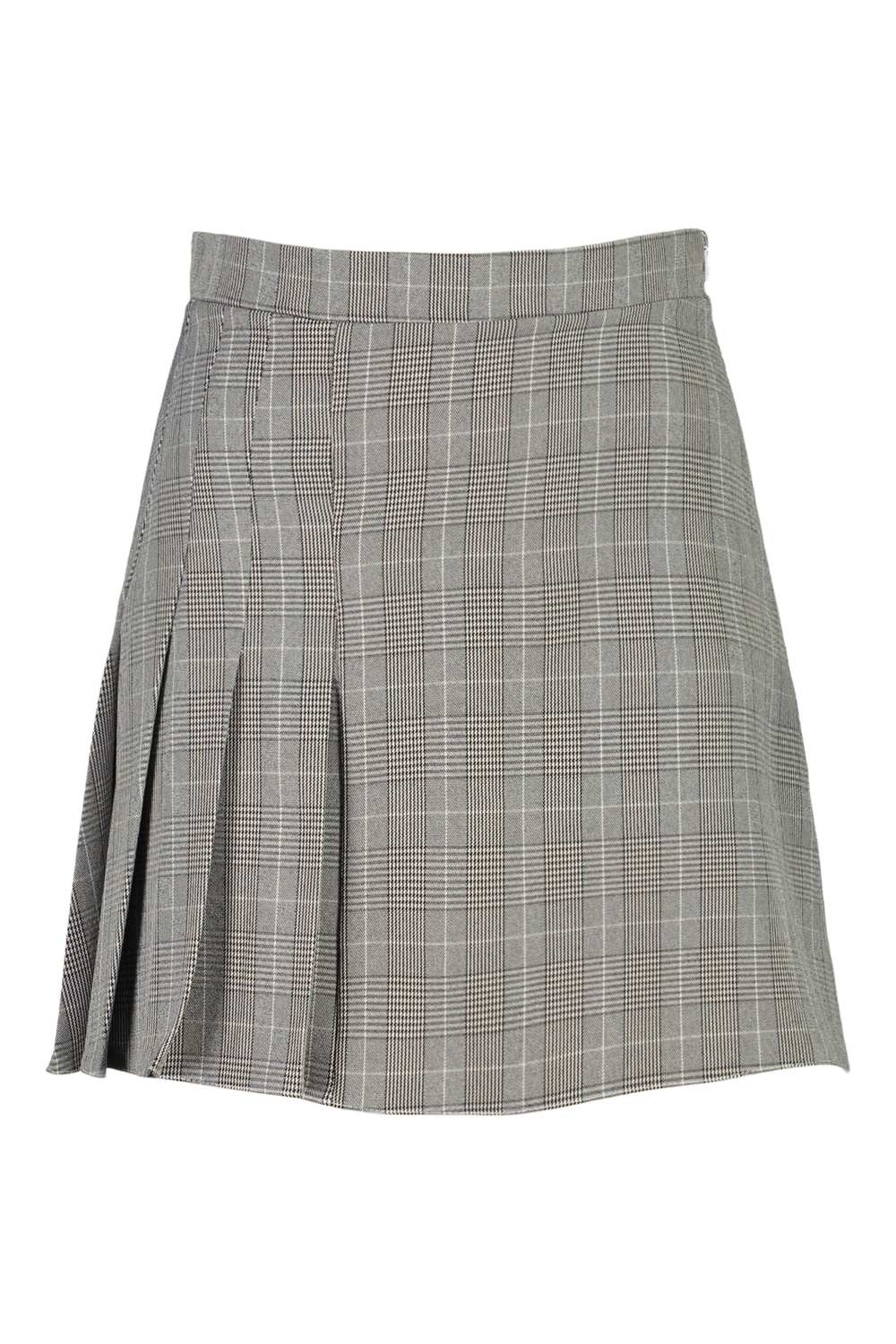 Check Side Pleated Woven Tennis Skirt | boohoo USA