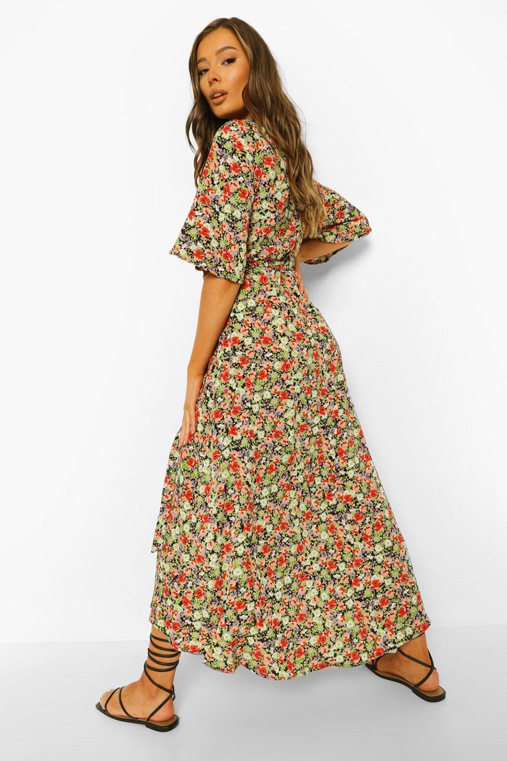 Floral cheap midaxi dress