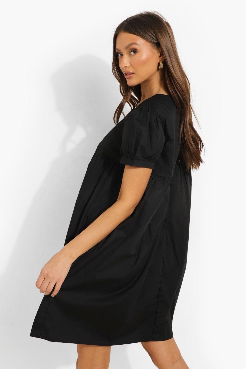 Black t shirt smock hot sale dress