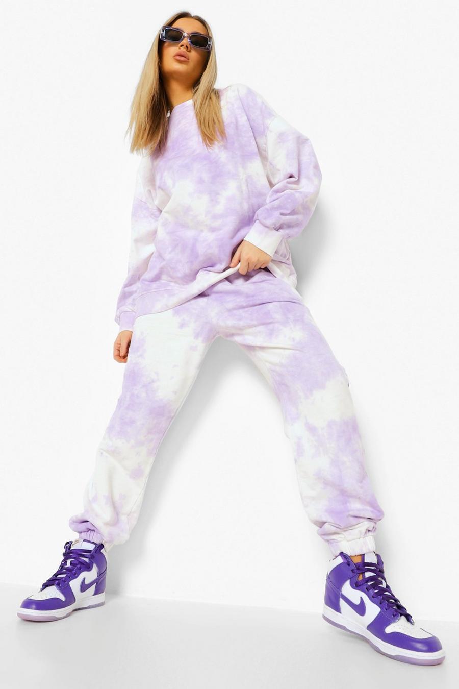 Lilac Ofcl Studio Oversized Tie Dye Tracksuit image number 1