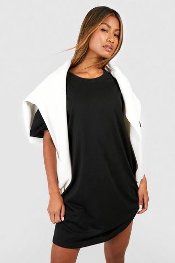 Basic Oversized T-shirt Dress black