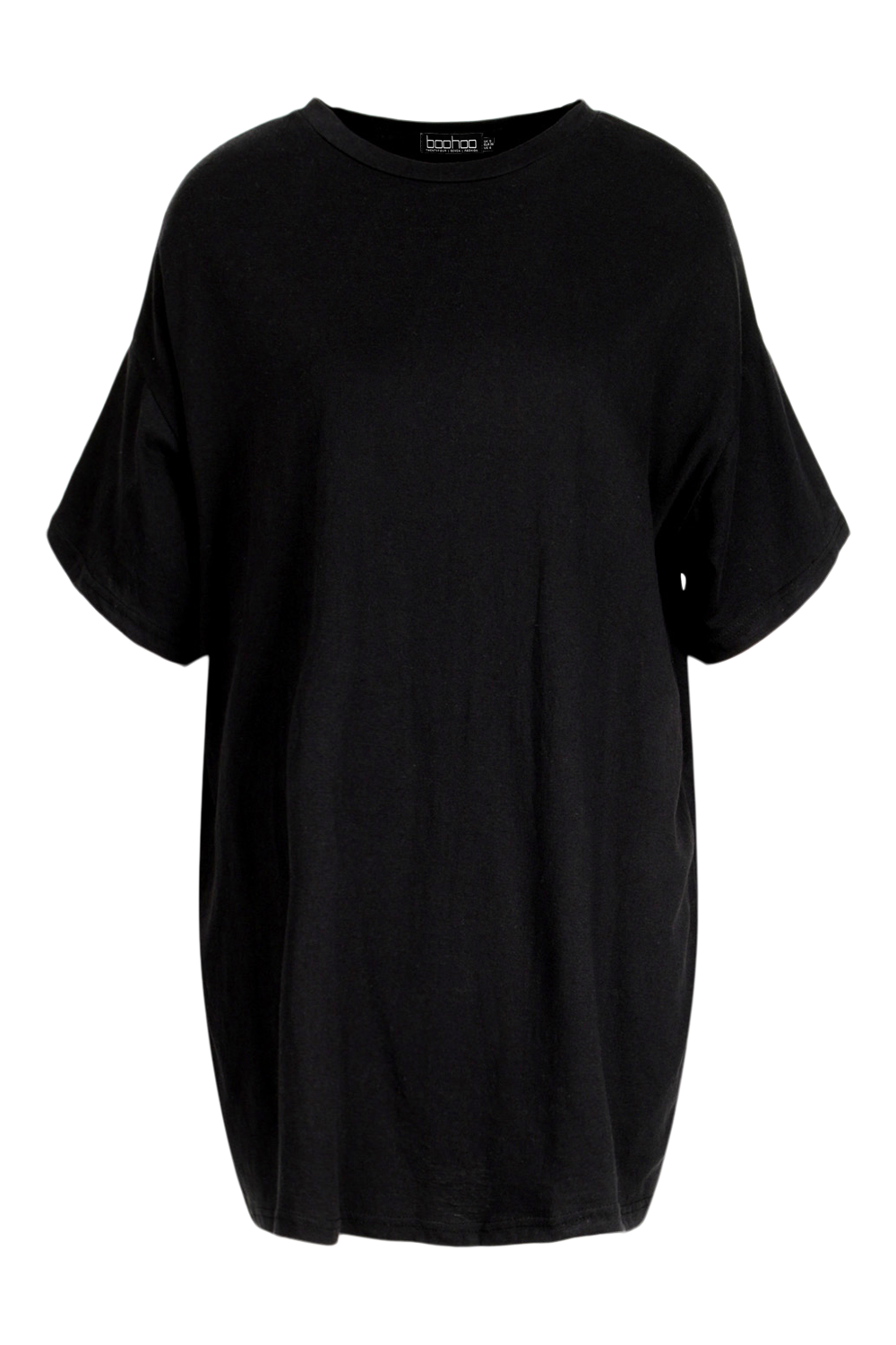 Plain black outlet t shirt dress