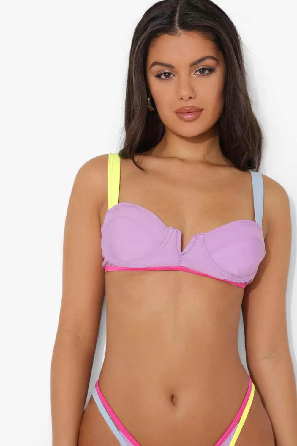 Fuller Bust Binding Triangle Bikini Top