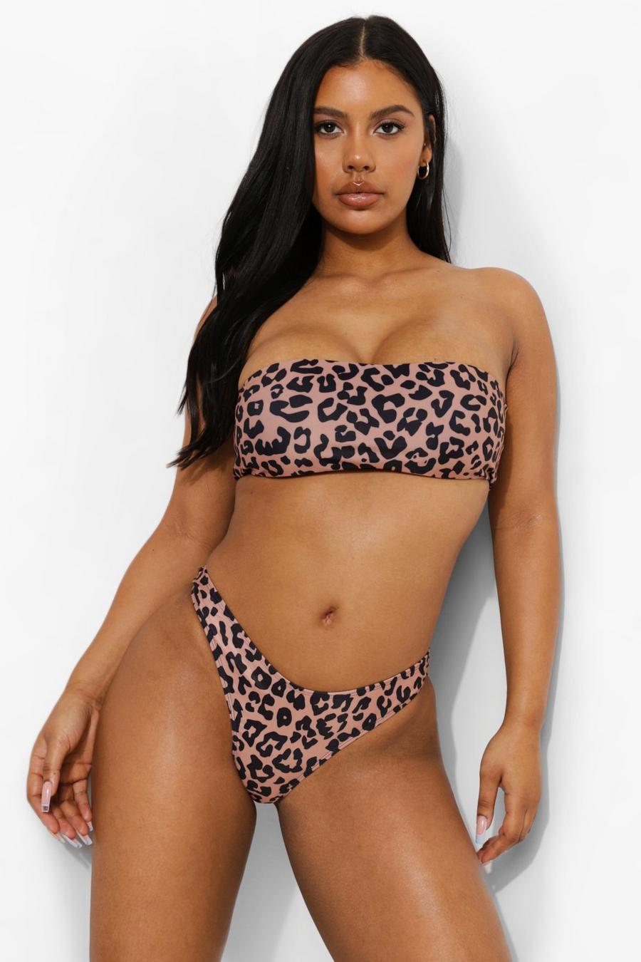 Leopard Hipster Bikini Brief image number 1