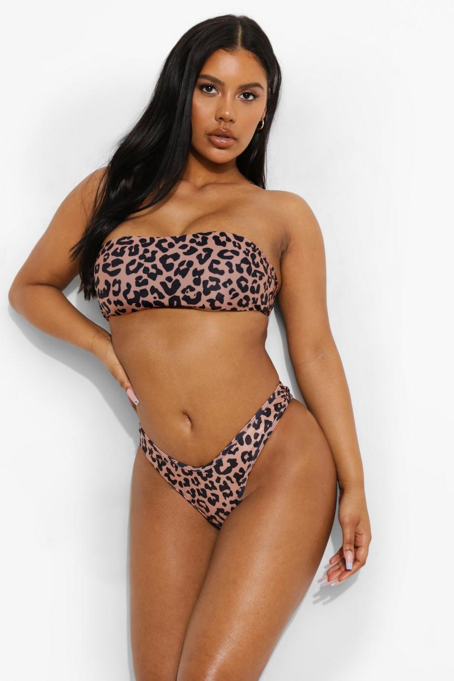 Leopard V Front Hipster Bikini Brief image number 1