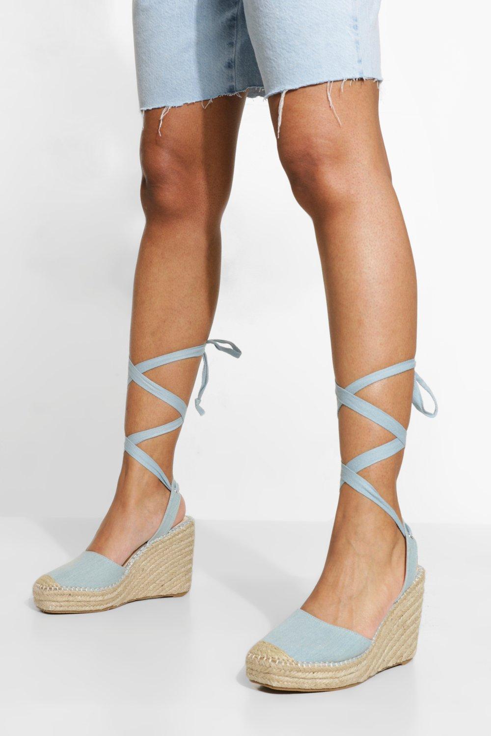 wide width closed toe wedges