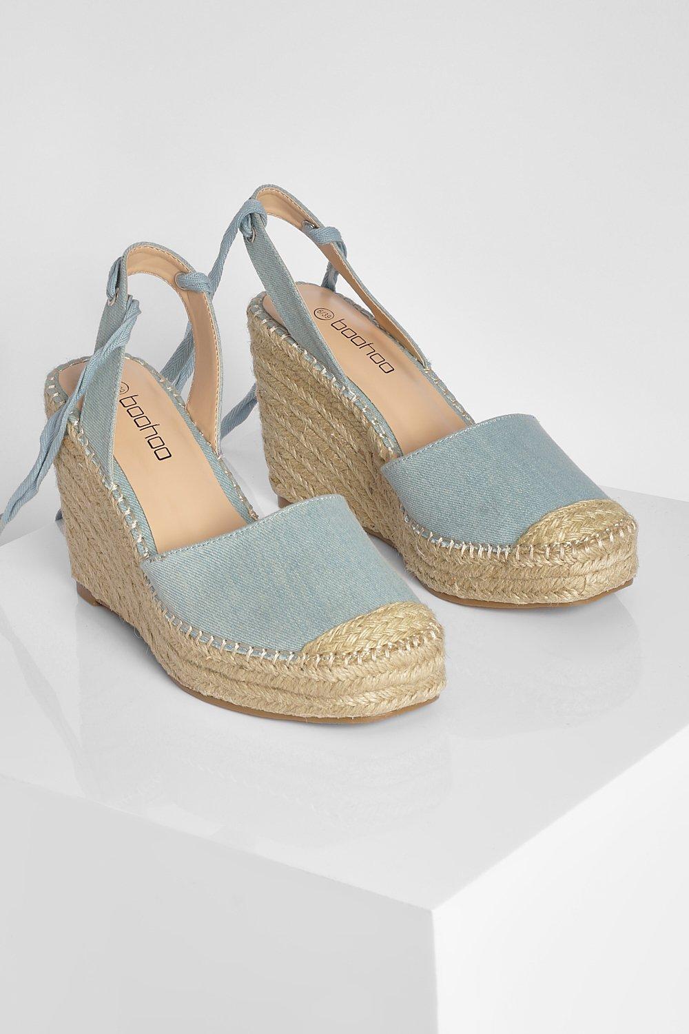 Espadrille wedges closed toe best sale wide width