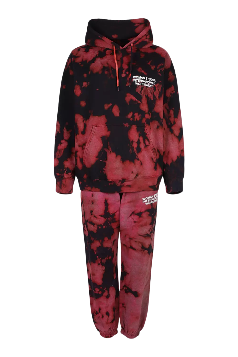 Bleached red sweatpants hotsell