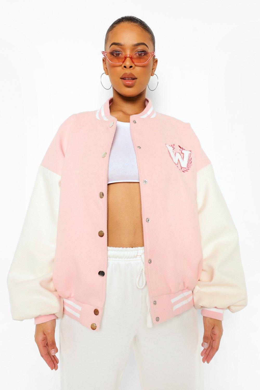 Pink deals jacket boohoo