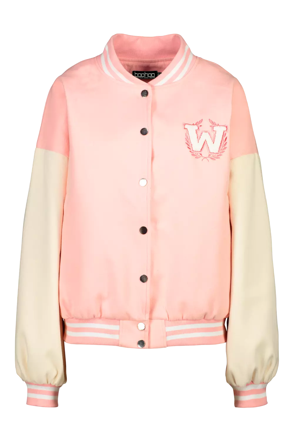 Pink 2024 jacket boohoo