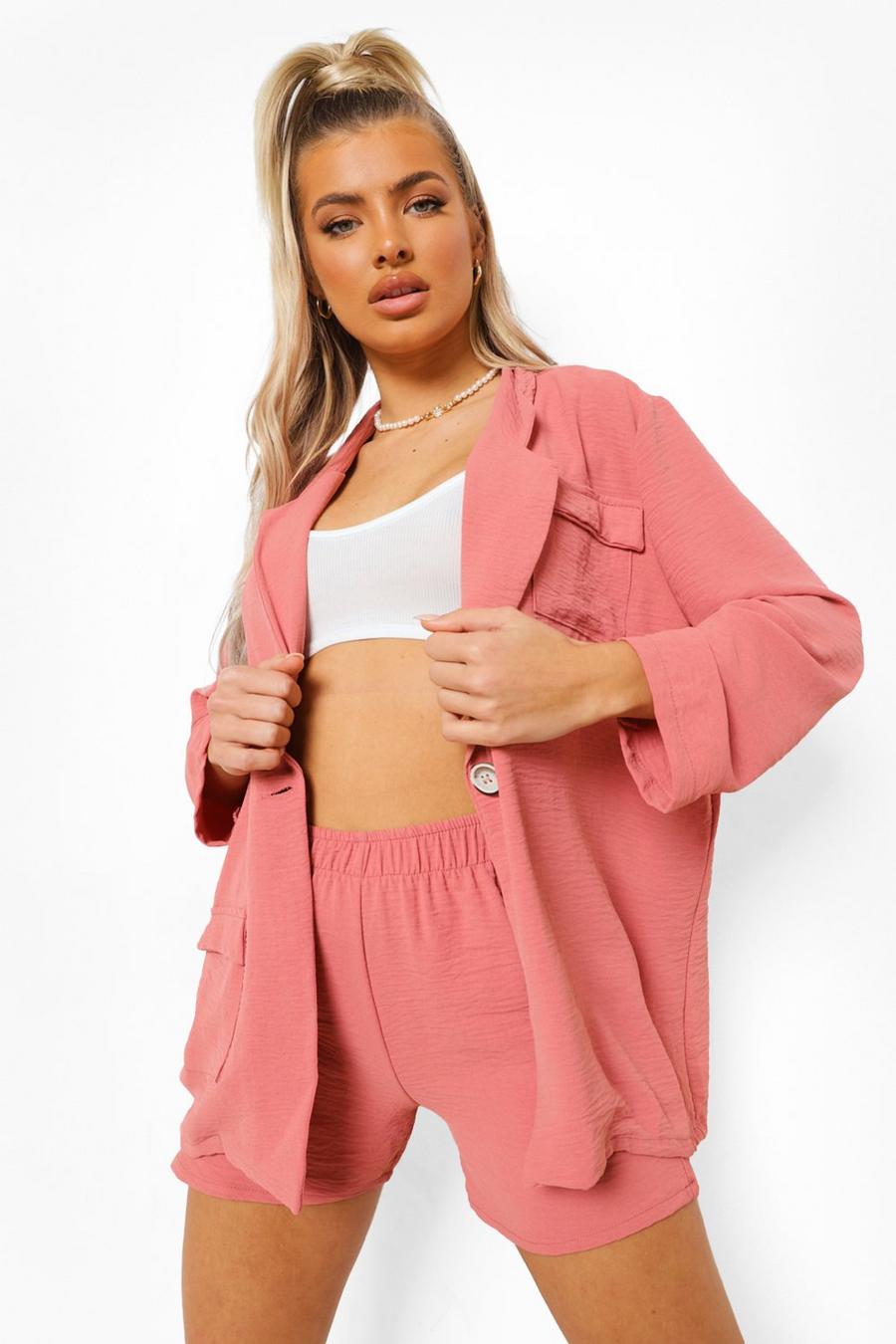 Peach Relaxed Fit Shorts image number 1