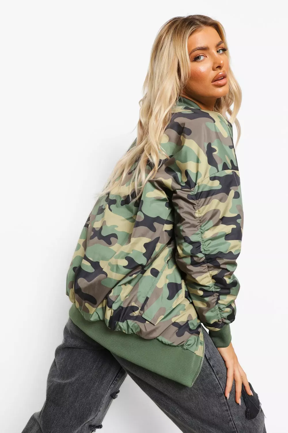 Oversize camo jacket sale