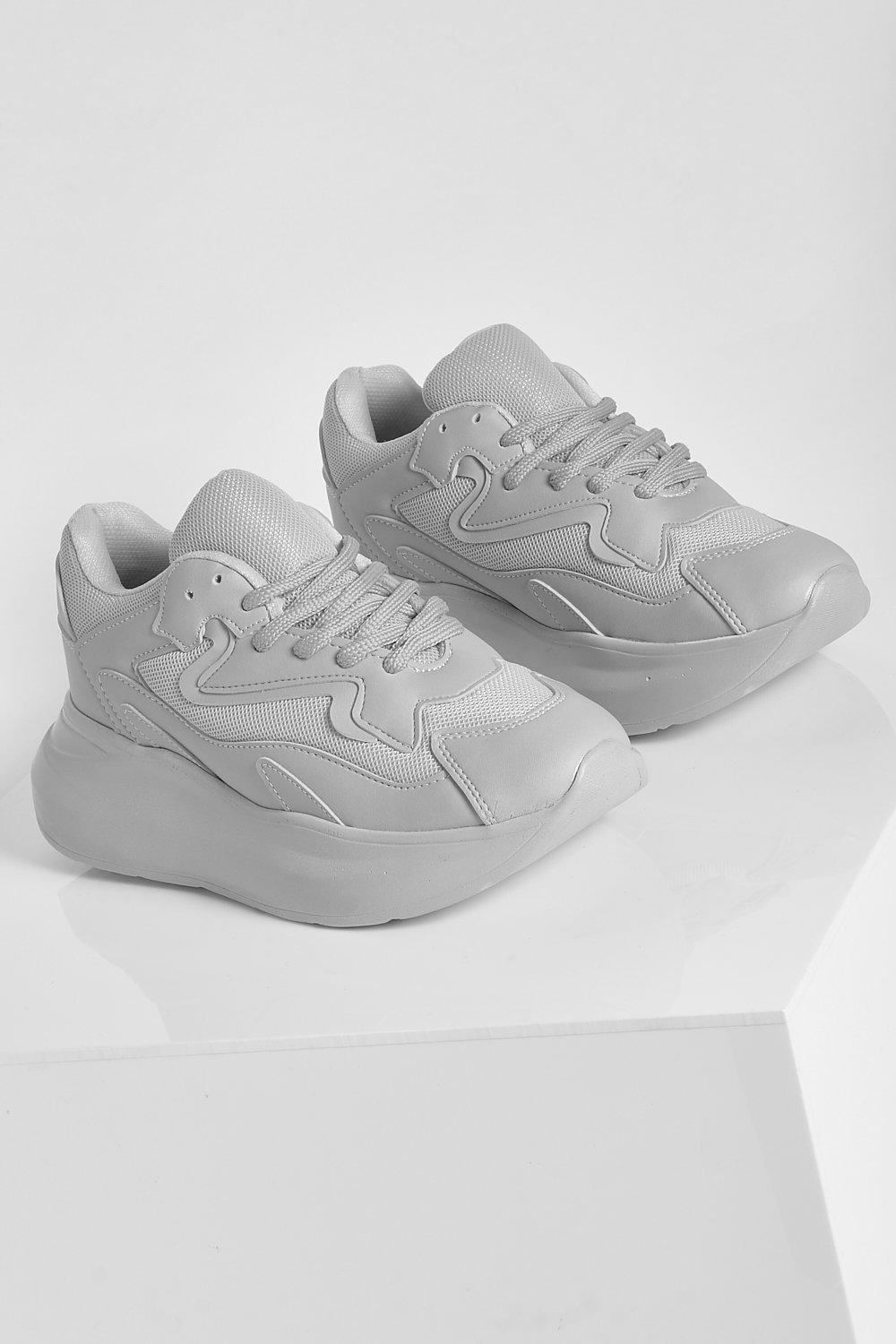 Scarpe da ginnastica con plateau spesso boohoo IT