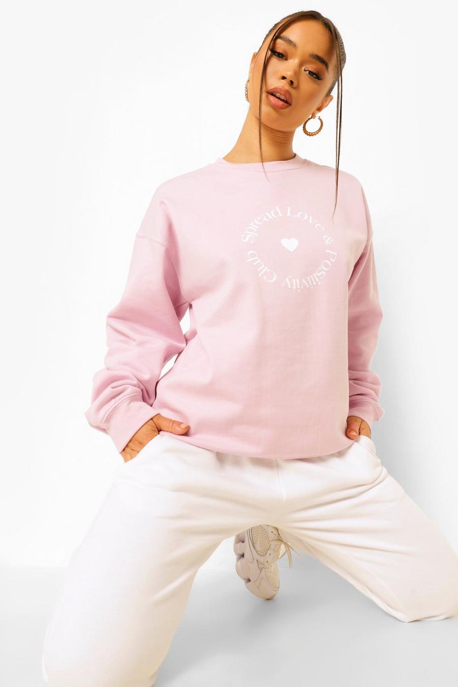 Dusky pink Spread Love Sweatshirt image number 1