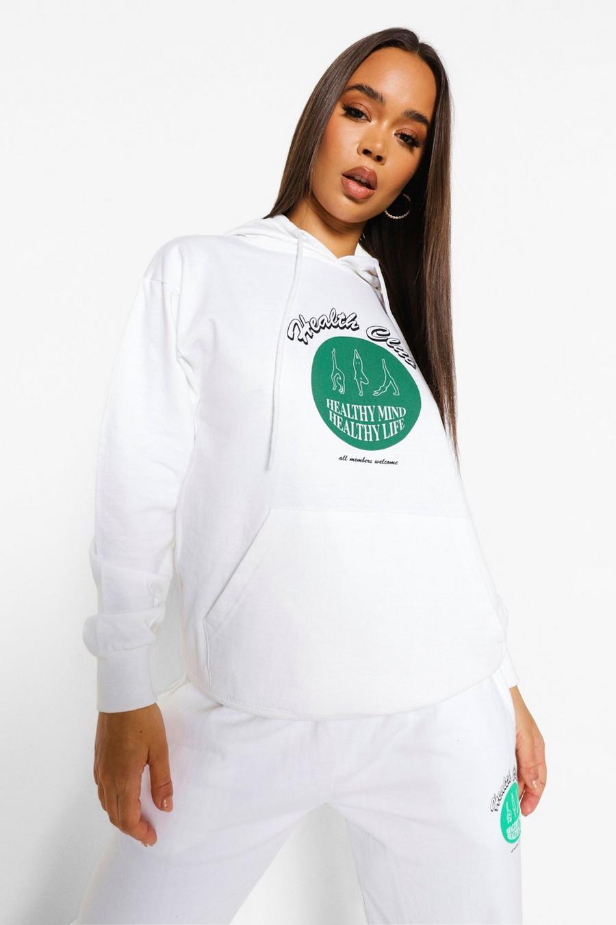 White Health Club Hoodie image number 1