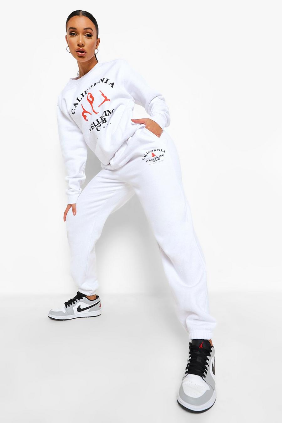 White Cali Wellbeing Club Tracksuit image number 1