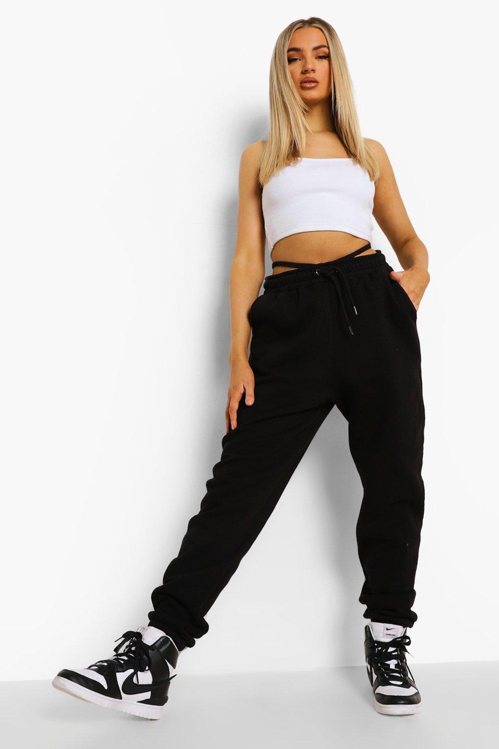 Joggers with best sale long strings