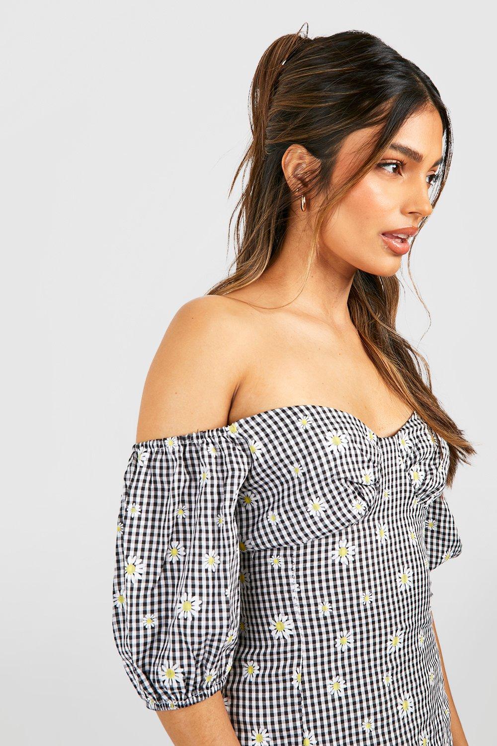 Boohoo 2024 gingham dress