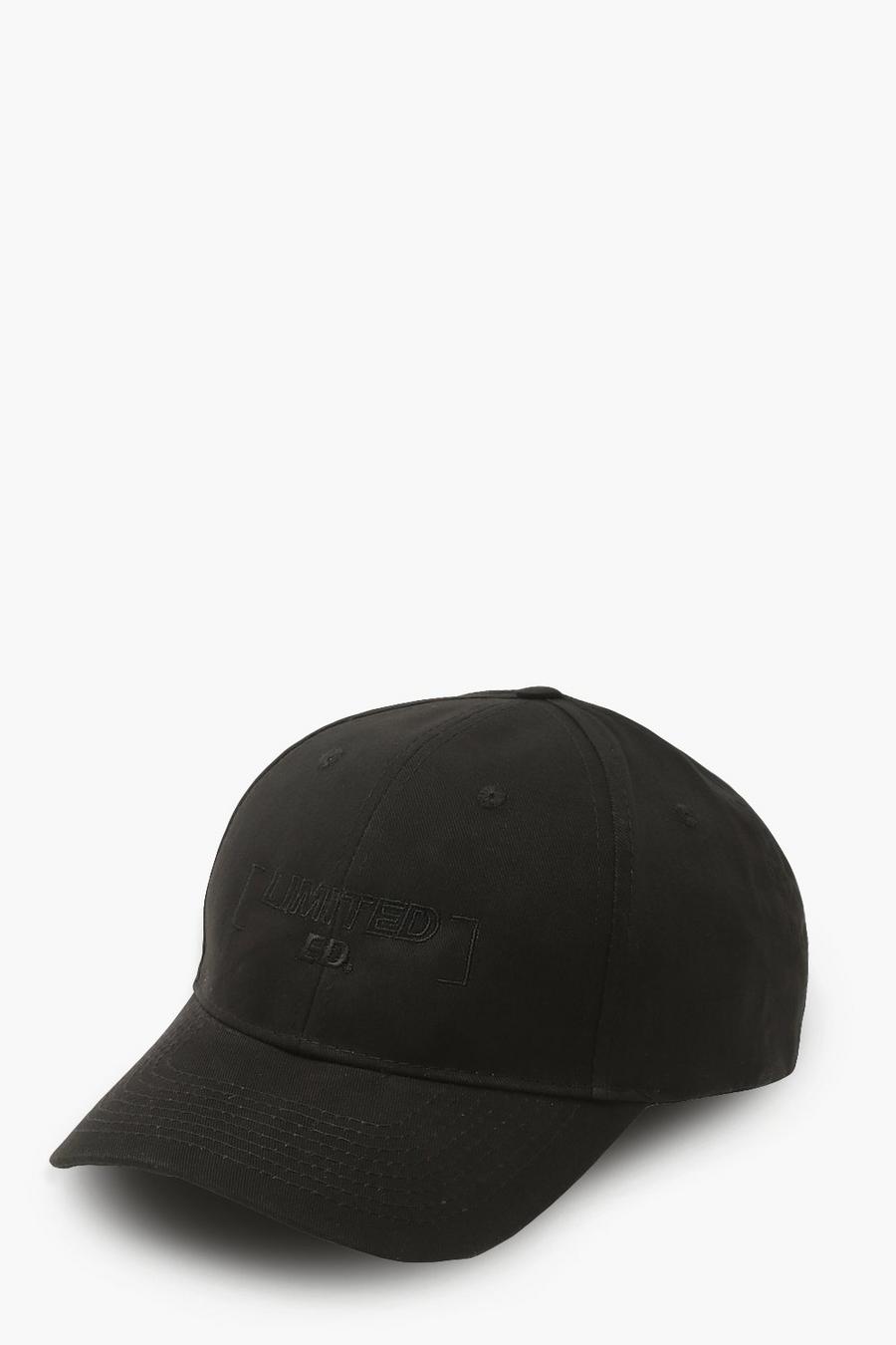שחור כובע מצחייה ממותג Limited Edition image number 1