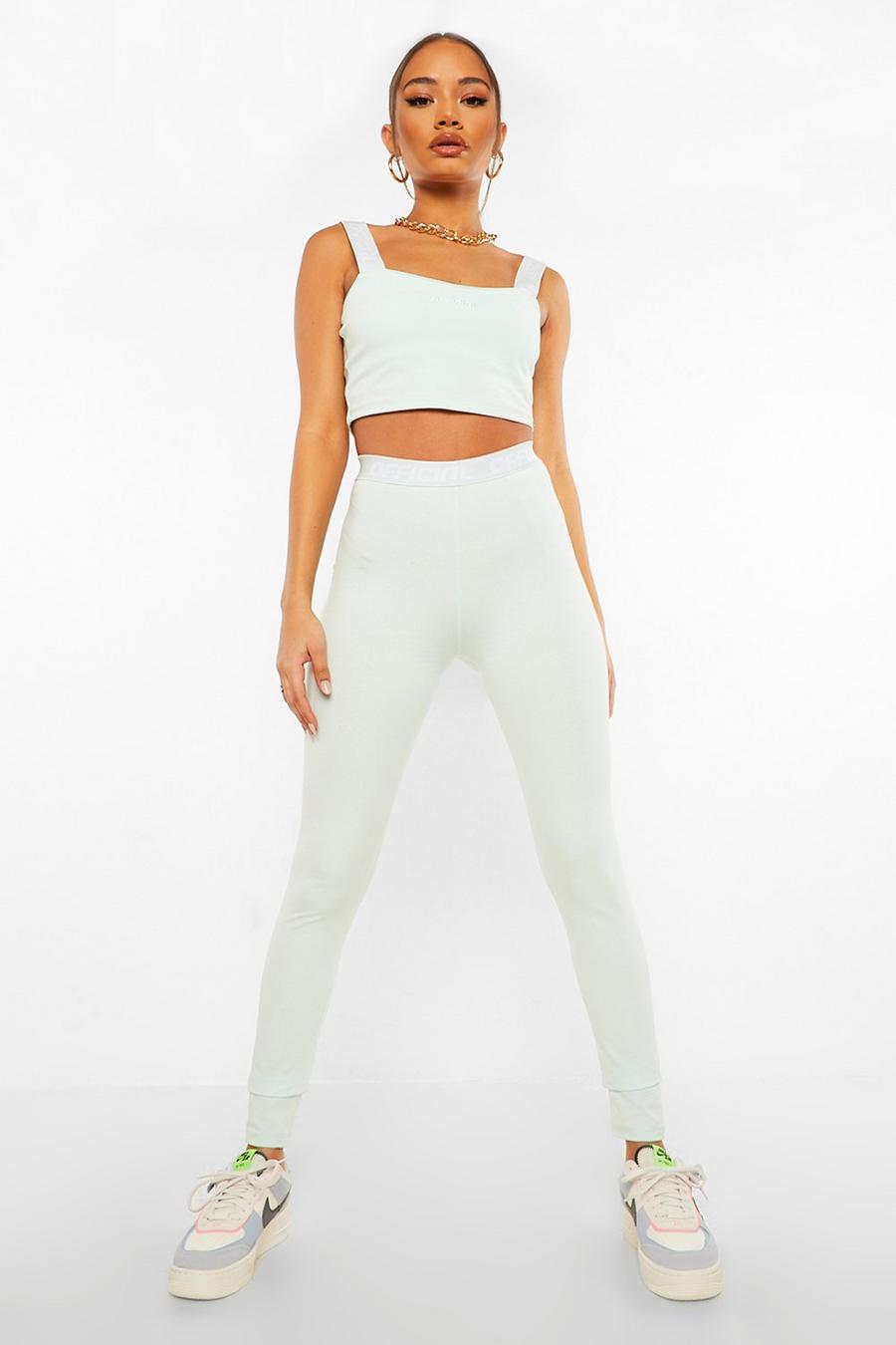 Pastel blue Official Tape Waistband Leggings image number 1