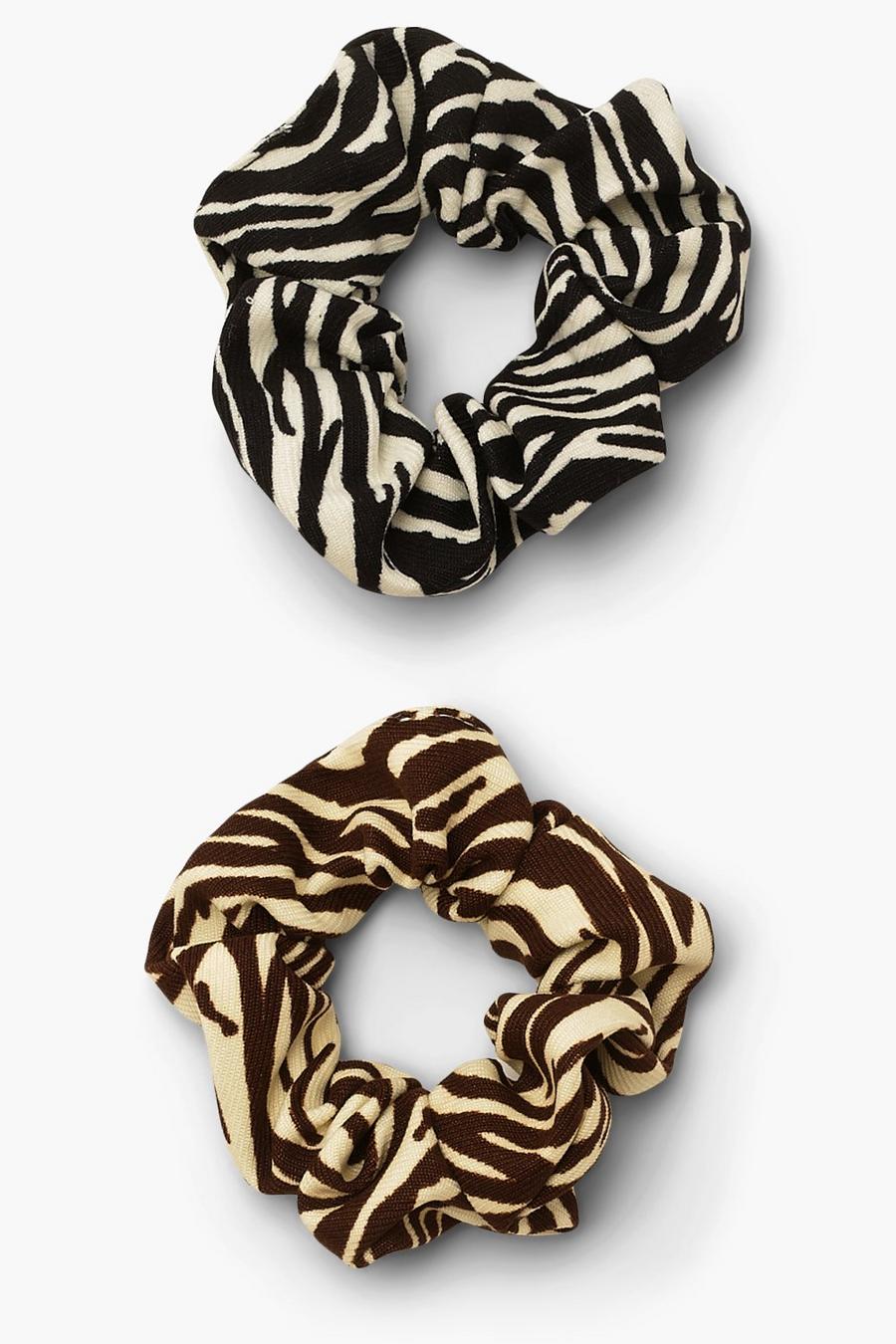 2er Pack Zebra Scrunchies, Multi image number 1