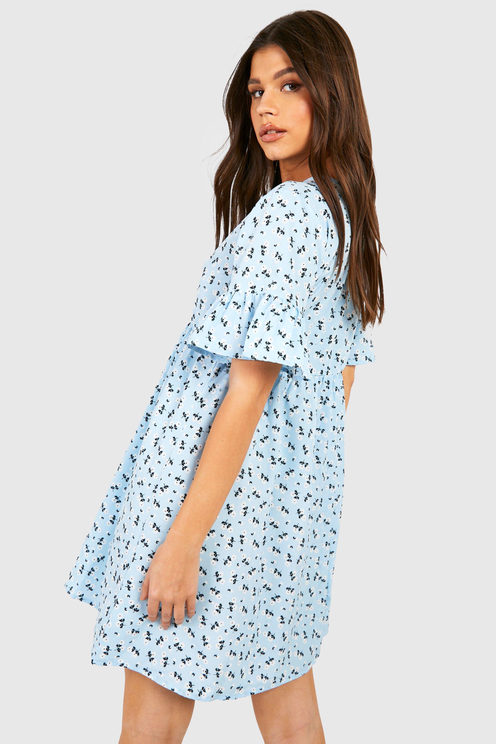 Ditsy smock dress sale