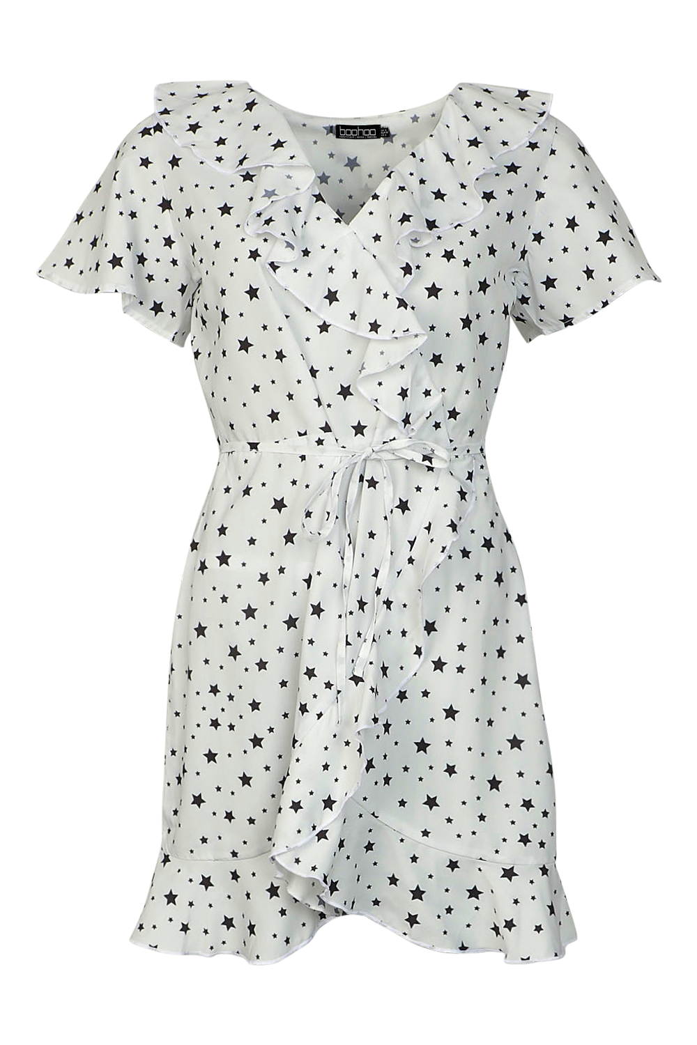 Boohoo star wrap dress hotsell