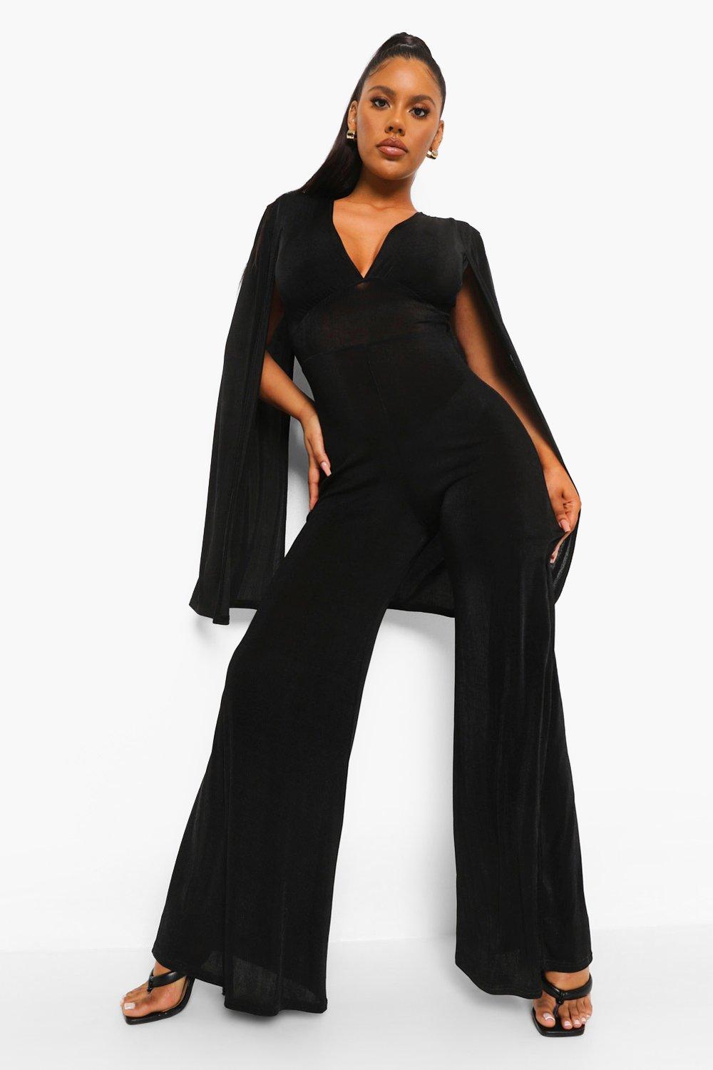 Boohoo store cape jumpsuit