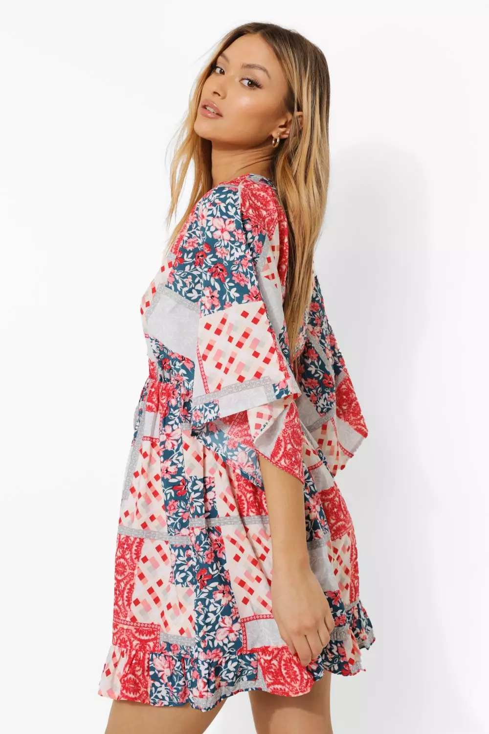 Kimono smock best sale dress