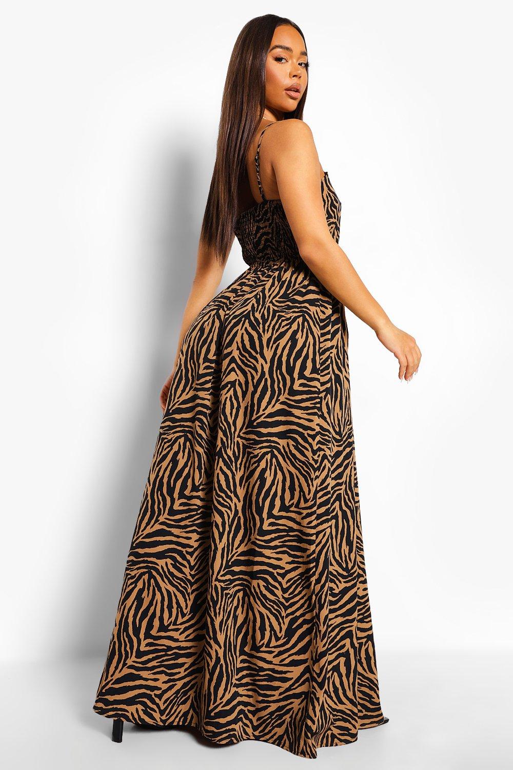 Animal print sale maxi dress