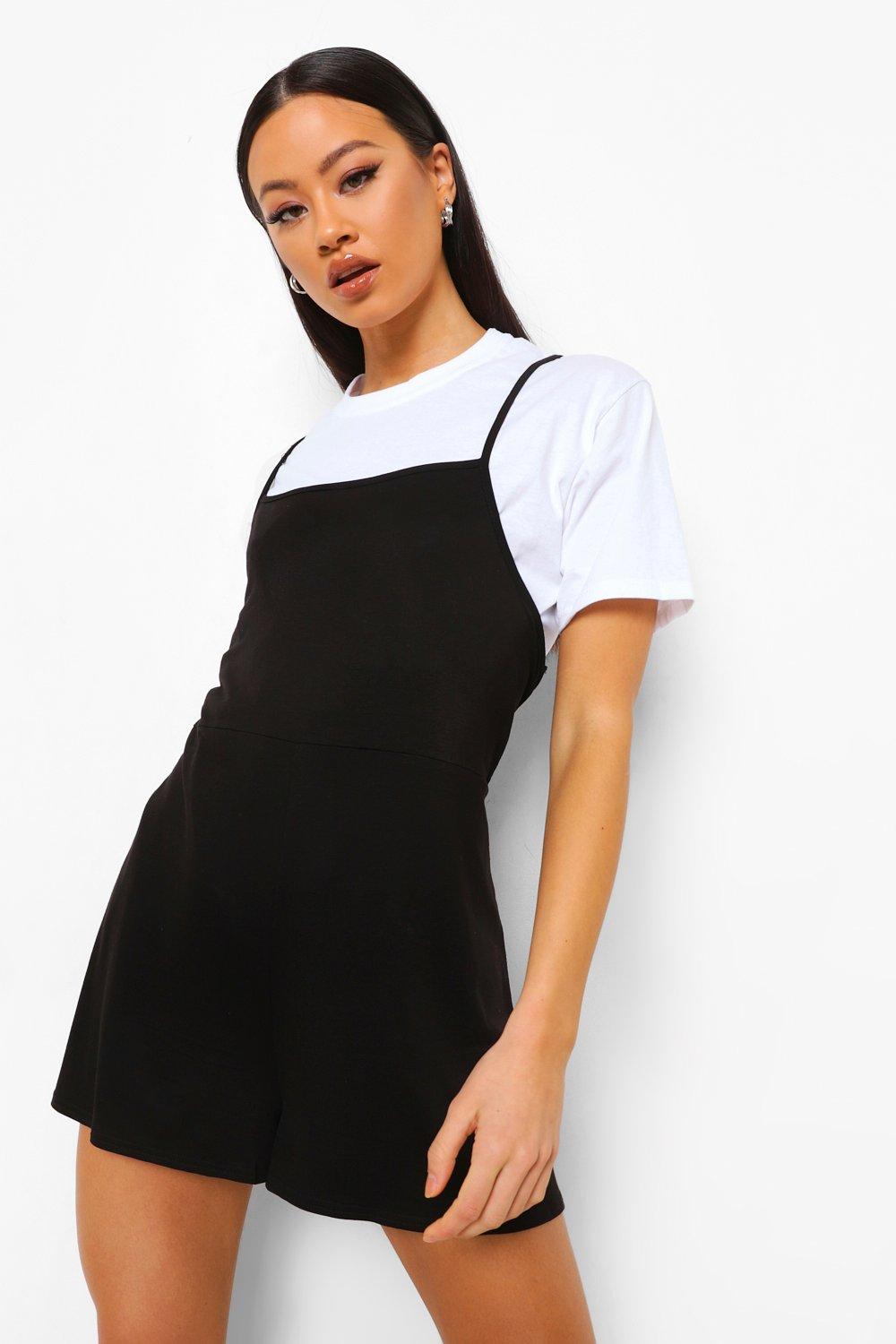 Strappy Swing Romper And T-Shirt