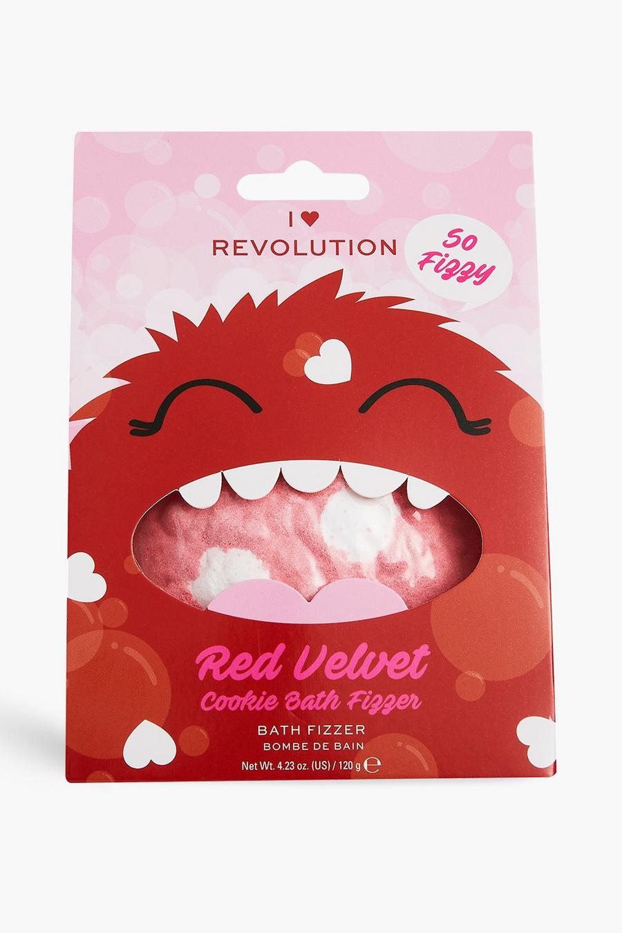 אדום rojo פצצות אמבט Red Velvet Cookie Fizzer של I Heart Revolution