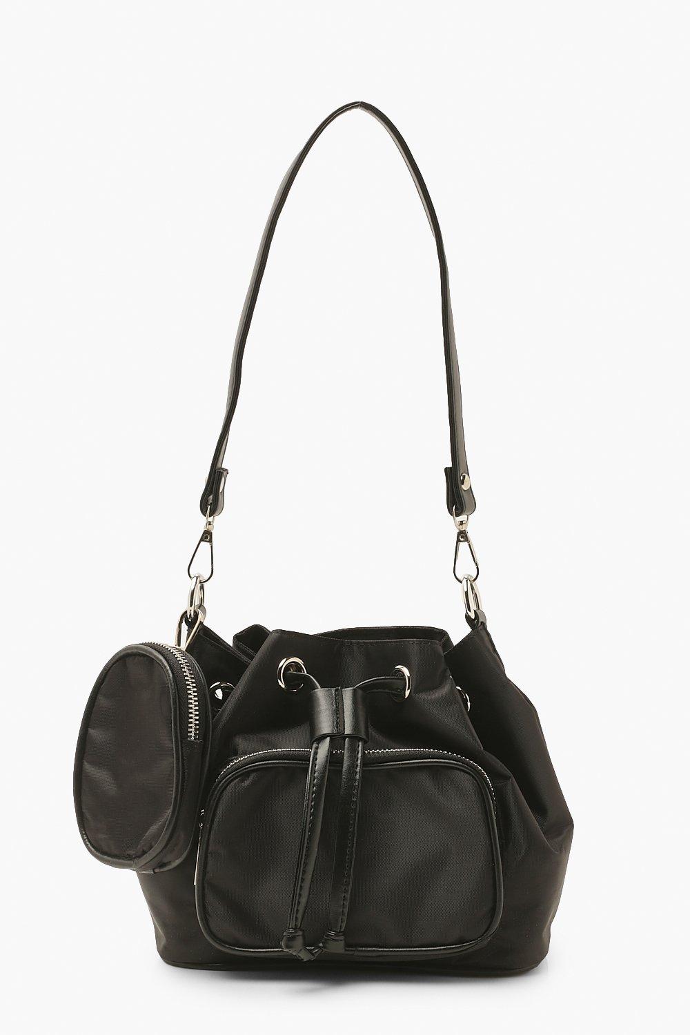 Boohoo Womens Cross Body Bucket Bag - Black - One Size