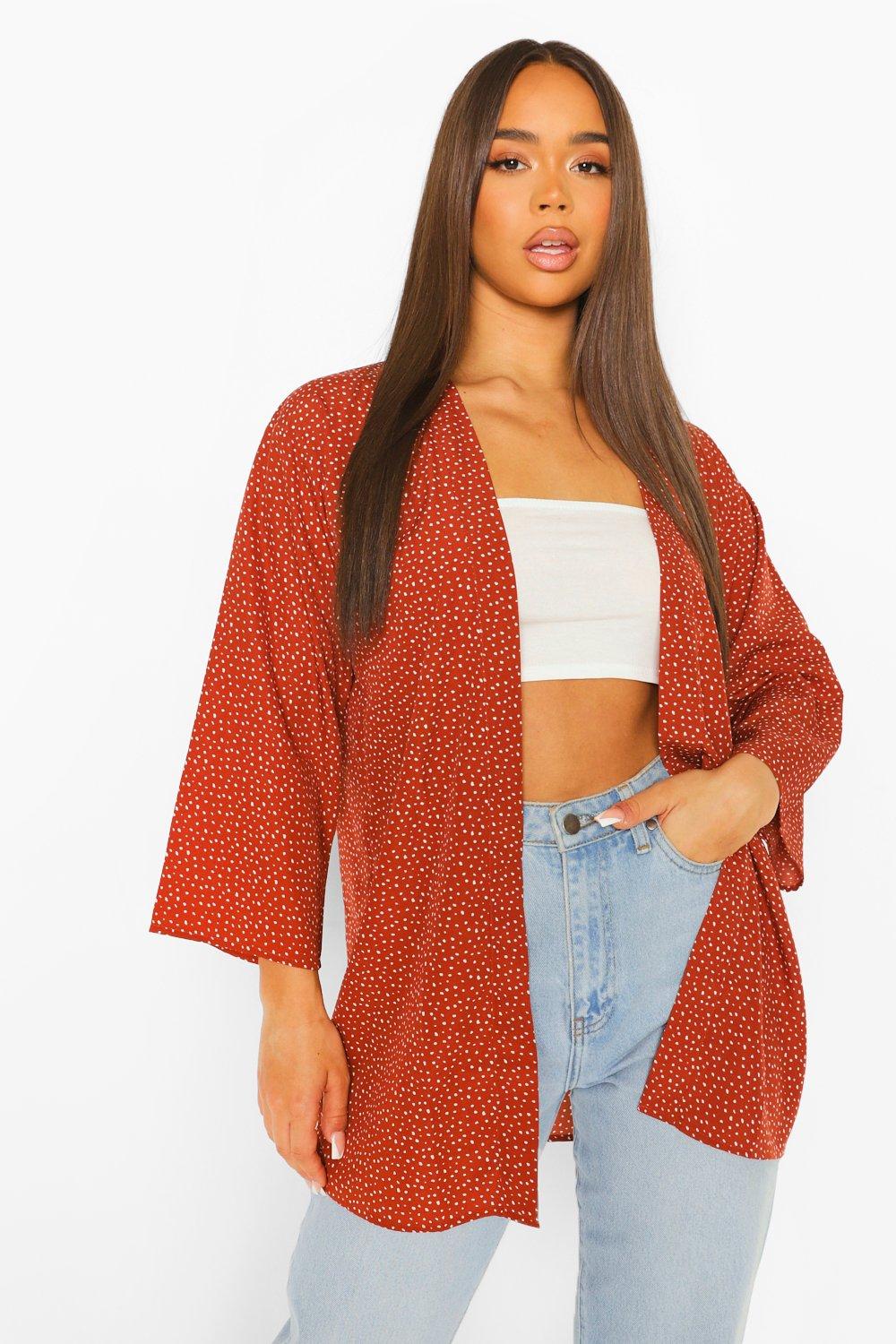 Polka Dot Kimono boohoo DK