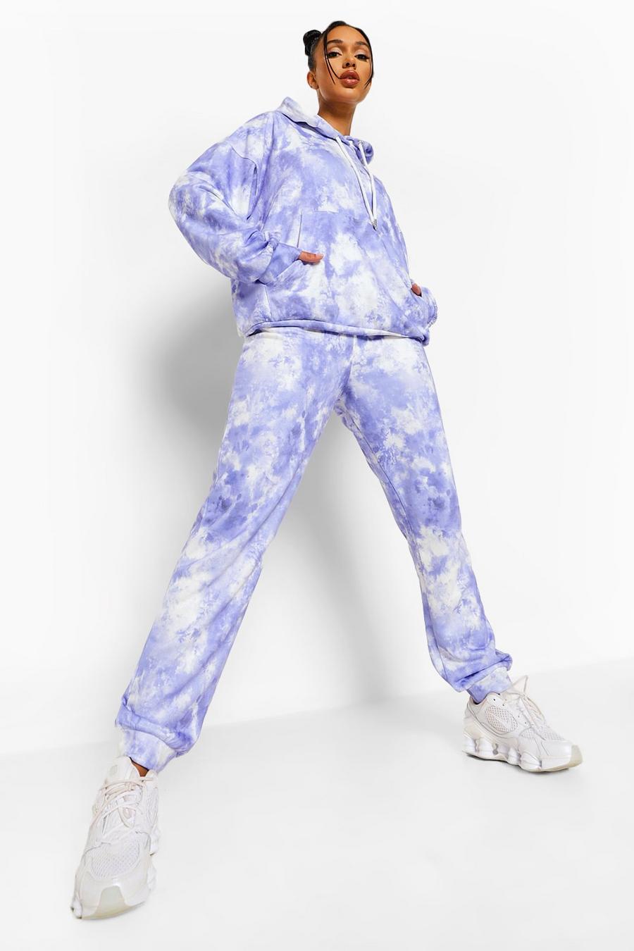 Lilac Tie Dye Track Pants image number 1