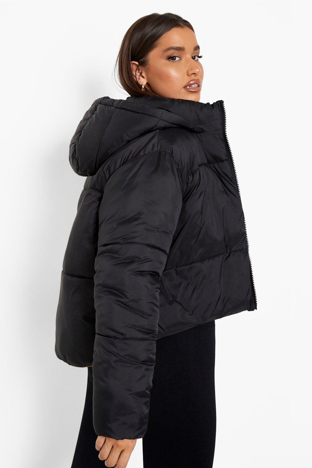 Women's reversible cheap puffer jacket