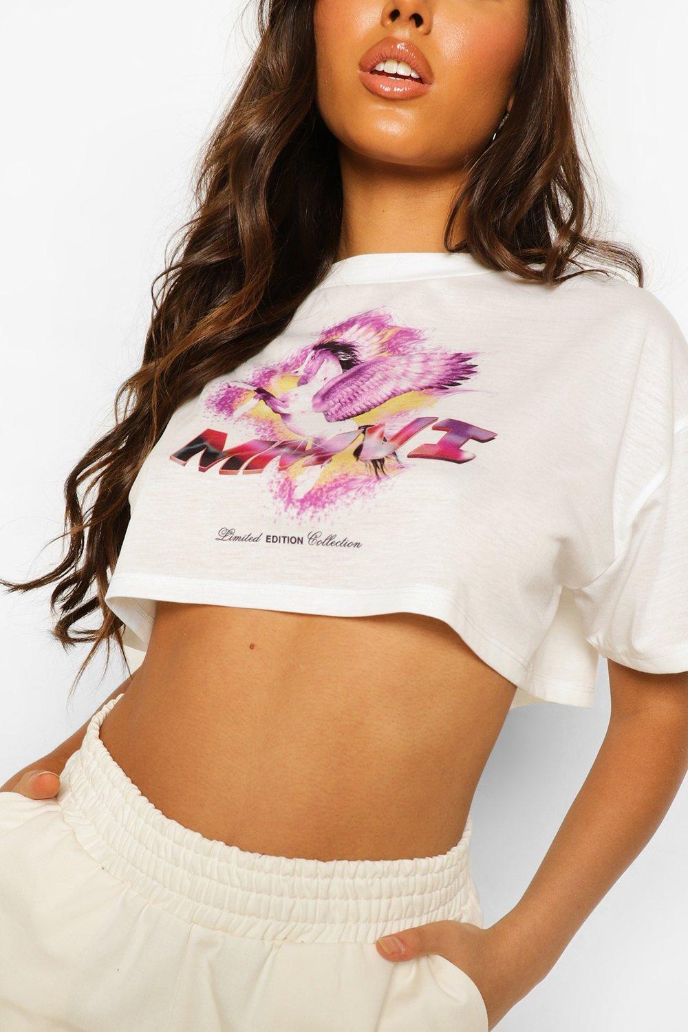 Graphic t cheap shirt crop top