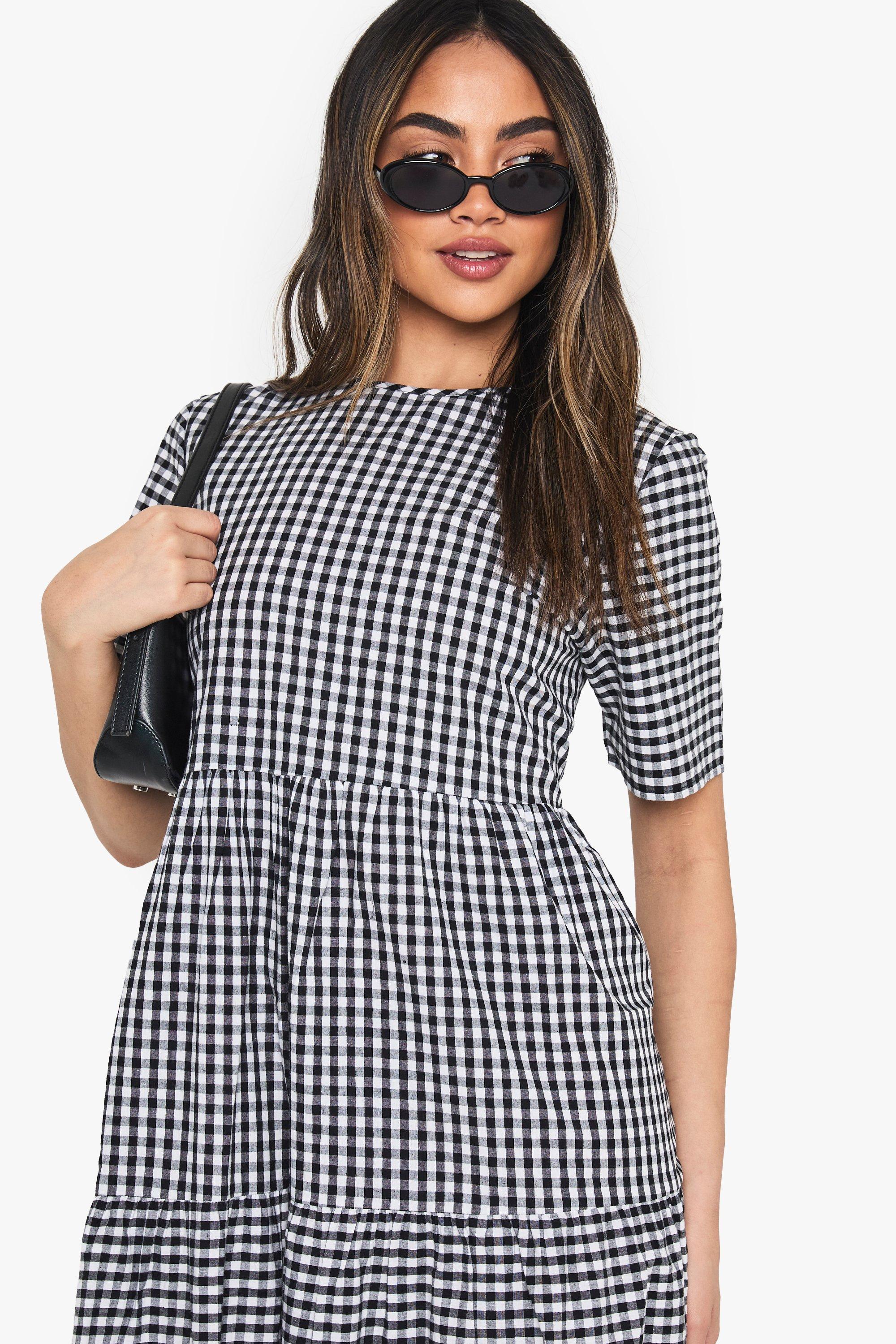 Cotton gingham clearance dress