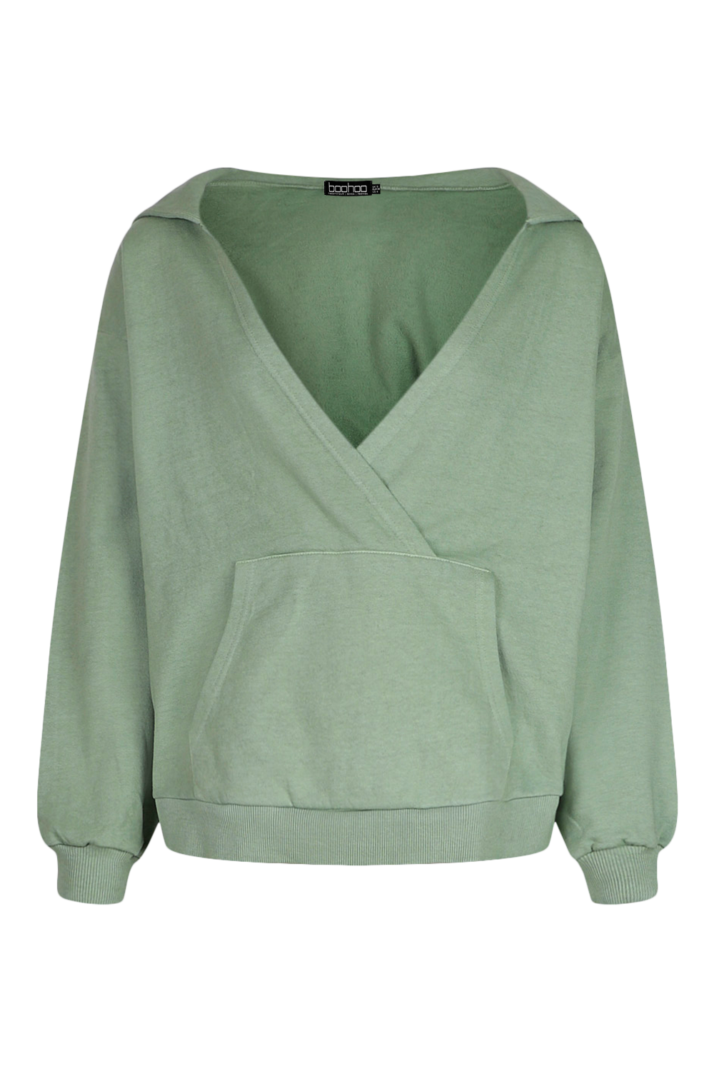 Wrap Washed Hoodie boohoo IE