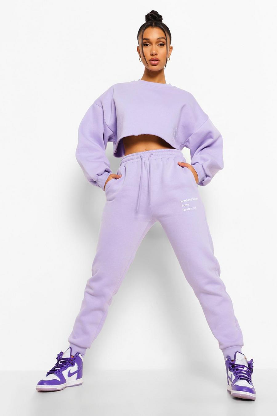 Lilac Weekend Vibes Tracksuit image number 1