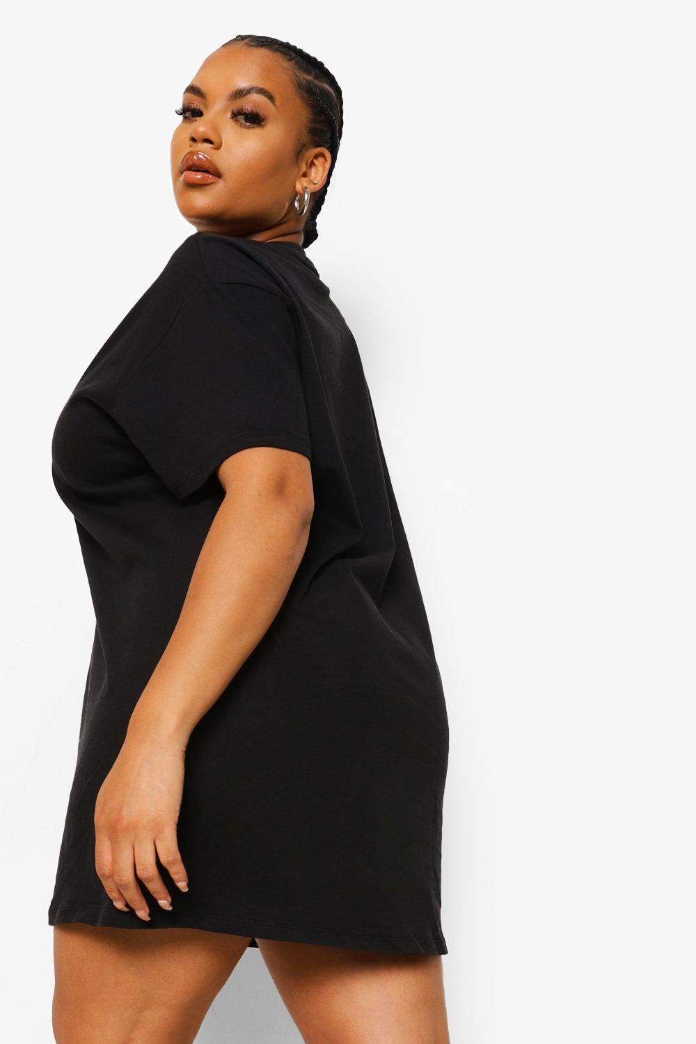 T shirt dress curvy on sale