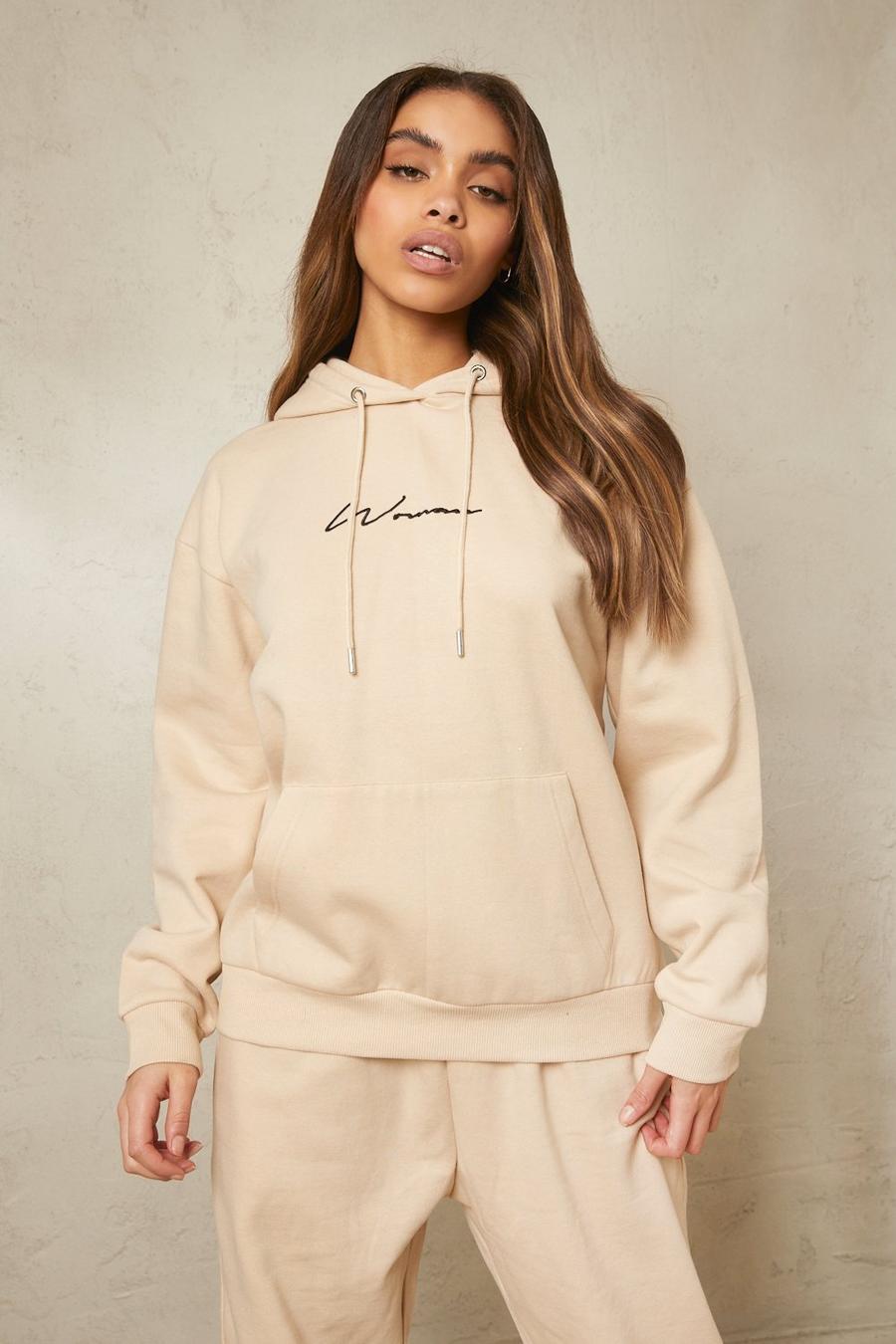 Stone Recycled Woman Script Hoodie image number 1