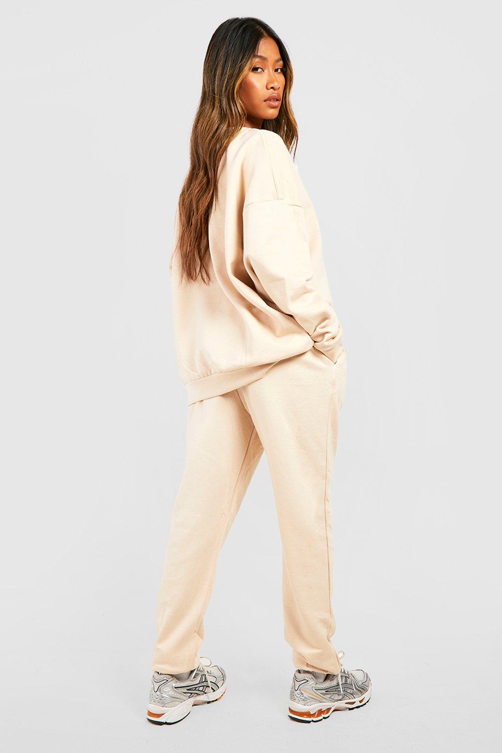 Boohoo discount beige joggers