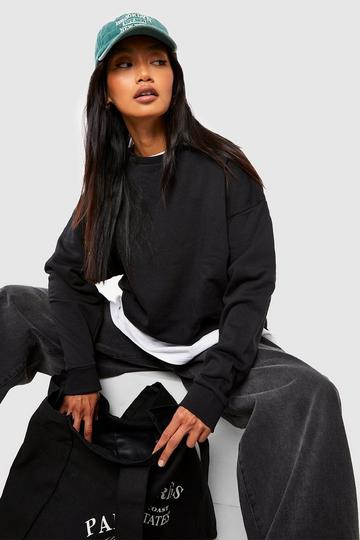 Basic Oversized Sweatshirt black