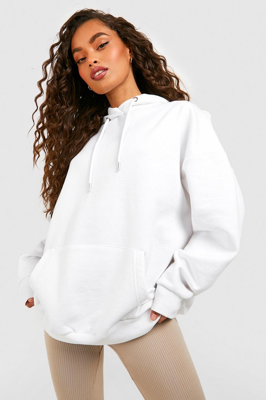 White Over The Head Hoodie image number 1