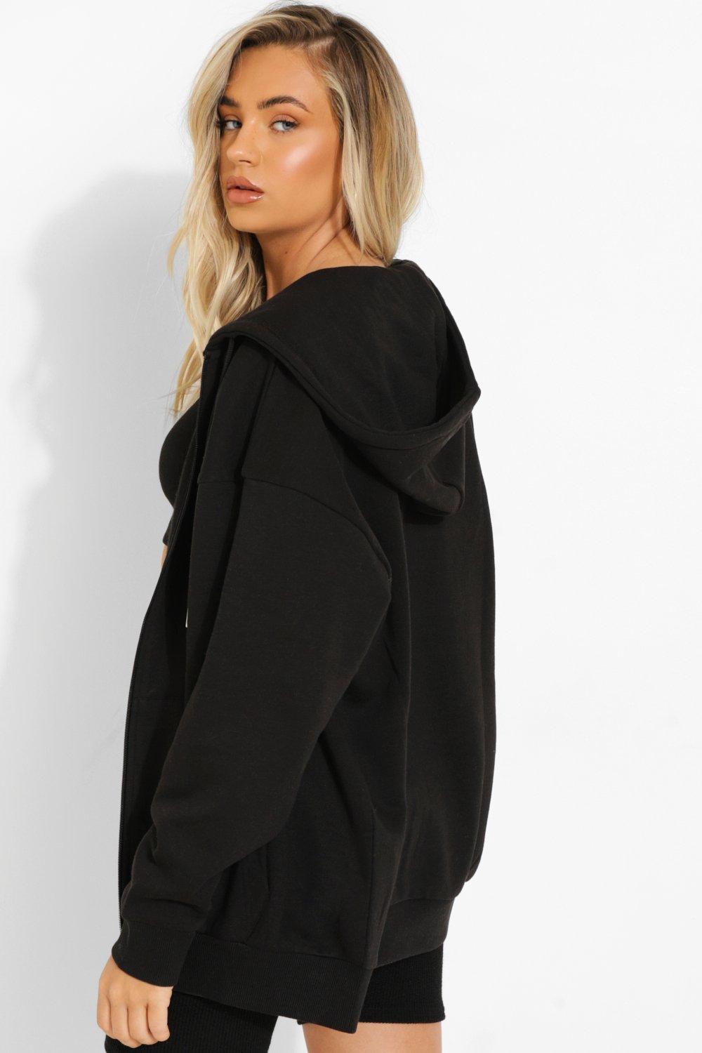 Oversized Zip Through Hoodie