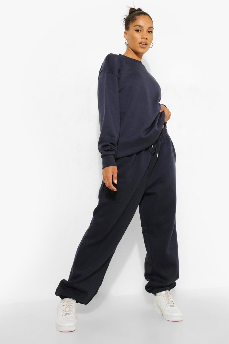 Navy Oversized Joggers image number 1